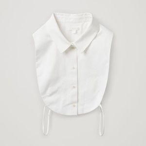 COS textured bib shirt dickey